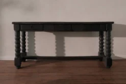 Table console en finition Shou Sugi Ban