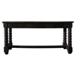 Table console en finition Shou Sugi Ban