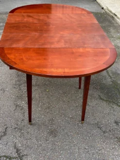 Table console extensible en bois du 19ème avec 3 rallonges