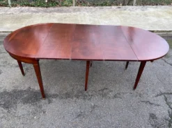 Table console extensible en bois du 19ème avec 3 rallonges
