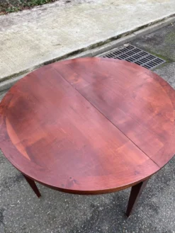 Table console extensible en bois du 19ème avec 3 rallonges