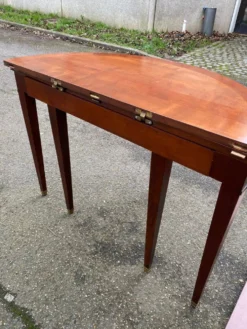 Table console extensible en bois du 19ème avec 3 rallonges