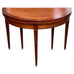 Table console extensible en bois du 19ème avec 3 rallonges