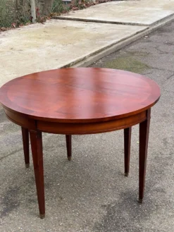 Table console extensible en bois du 19ème avec 3 rallonges