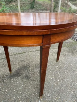Table console extensible en bois du 19ème avec 3 rallonges