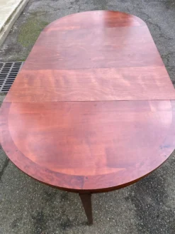 Table console extensible en bois du 19ème avec 3 rallonges