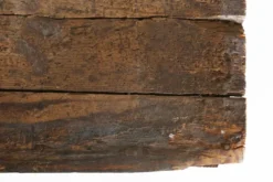 Table console industrielle française en bois, années 1920