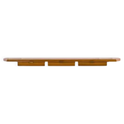 Table console murale en bois avec tiroirs et poignées en laiton par Osvaldo Borsani pour ABV, années 1950.