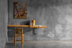 Table console murale par Charlotte Perriand, France, années 1950.