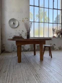 Table constructiviste pin ronde XL
