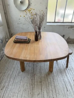 Table constructiviste pin ronde XL