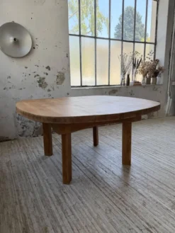 Table constructiviste pin ronde XL