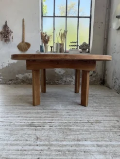Table constructiviste pin ronde XL