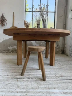 Table constructiviste pin ronde XL