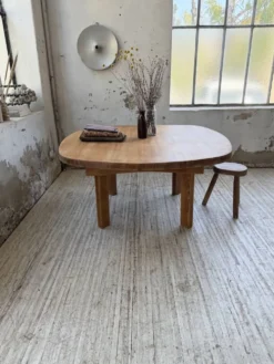 Table constructiviste pin ronde XL