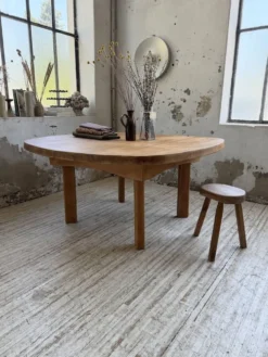 Table constructiviste pin ronde XL