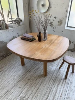Table constructiviste pin ronde XL