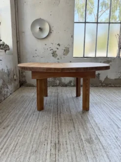 Table constructiviste pin ronde XL
