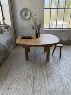 Table constructiviste pin ronde XL