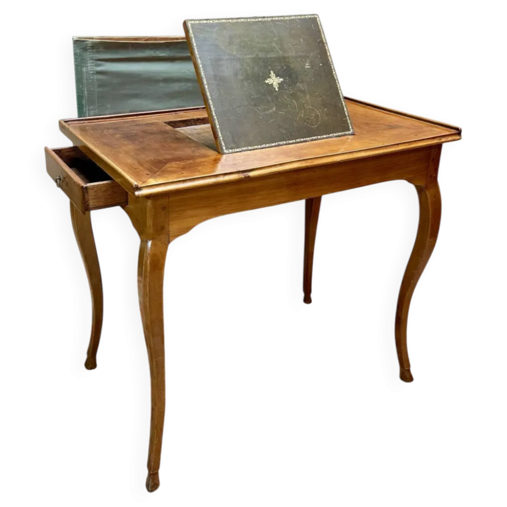 Table à écrire, liseuse en merisier d’époque louis xv, xviii eme siècl