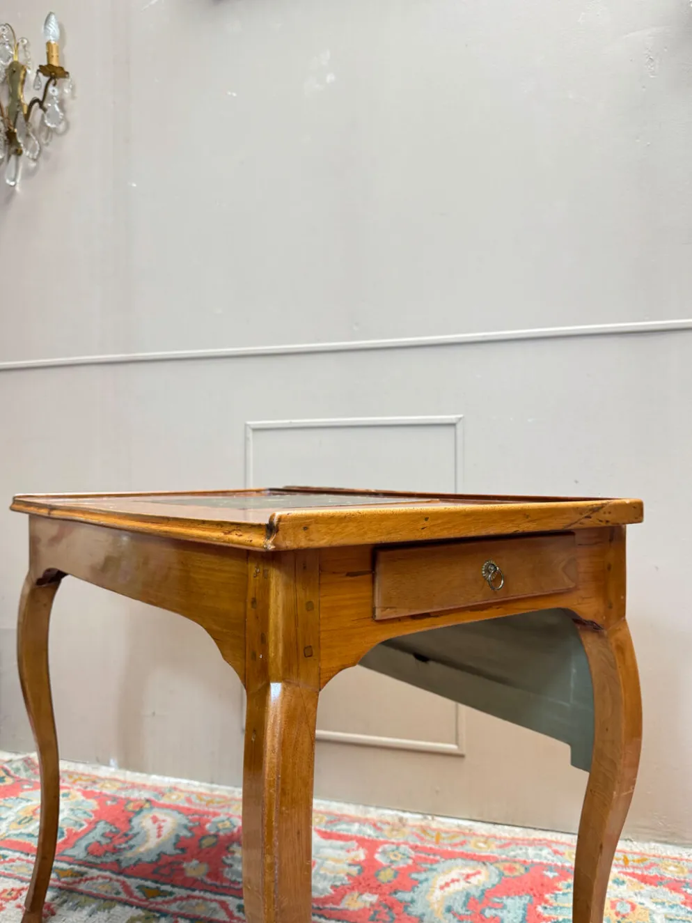 Table à écrire, liseuse en merisier d’époque louis xv, xviii eme siècl