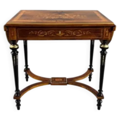 Table à écrire Napoléon III en marqueterie, XIXe siècle