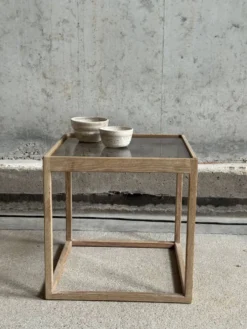 Table cube par Kurt Østervig pour KP Møbler, Danemark années 60.