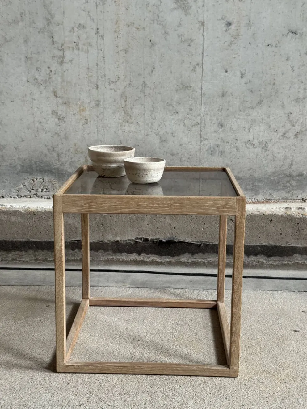 Table cube par Kurt Østervig pour KP Møbler, Danemark années 60.