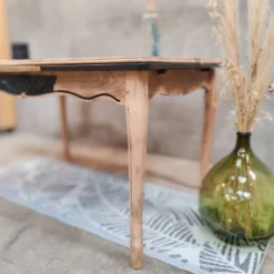 Table damier avec rallonge