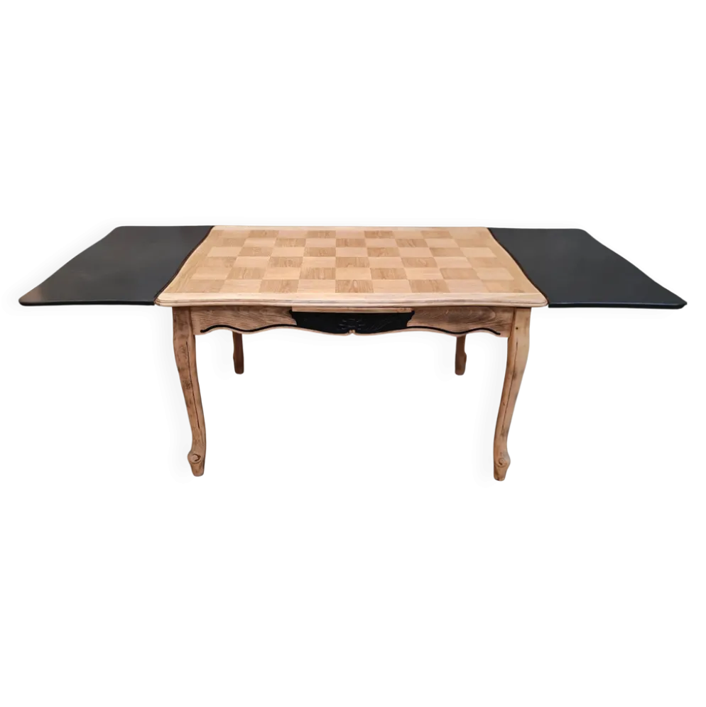 Table damier avec rallonge
