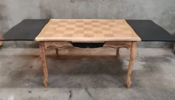 Table damier avec rallonge