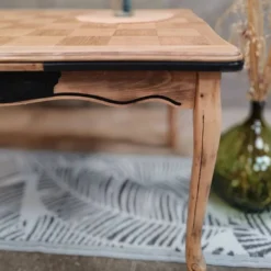 Table damier avec rallonge