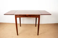 Table Danoise extensible et réversible, jeux/repas palissandre P.Hundevad.