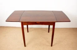 Table Danoise extensible et réversible, jeux/repas palissandre P.Hundevad.