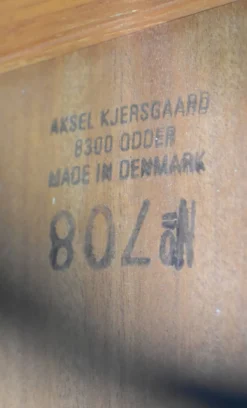 Table d'appoint Aksel Kjersgaard chariot en teck danois des années 1960 scandinave