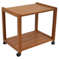 Table d'appoint Aksel Kjersgaard chariot en teck danois des années 1960 scandinave