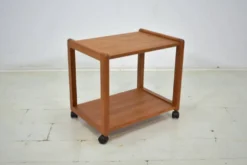 Table d'appoint Aksel Kjersgaard chariot en teck danois des années 1960 scandinave