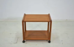 Table d'appoint Aksel Kjersgaard chariot en teck danois des années 1960 scandinave