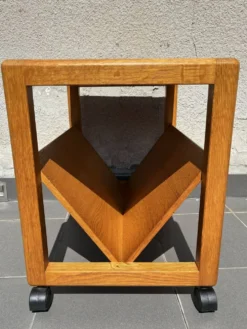 Table d'appoint Aksel Kjersgaard pour Odder avec étagère à magazines, années 1960.