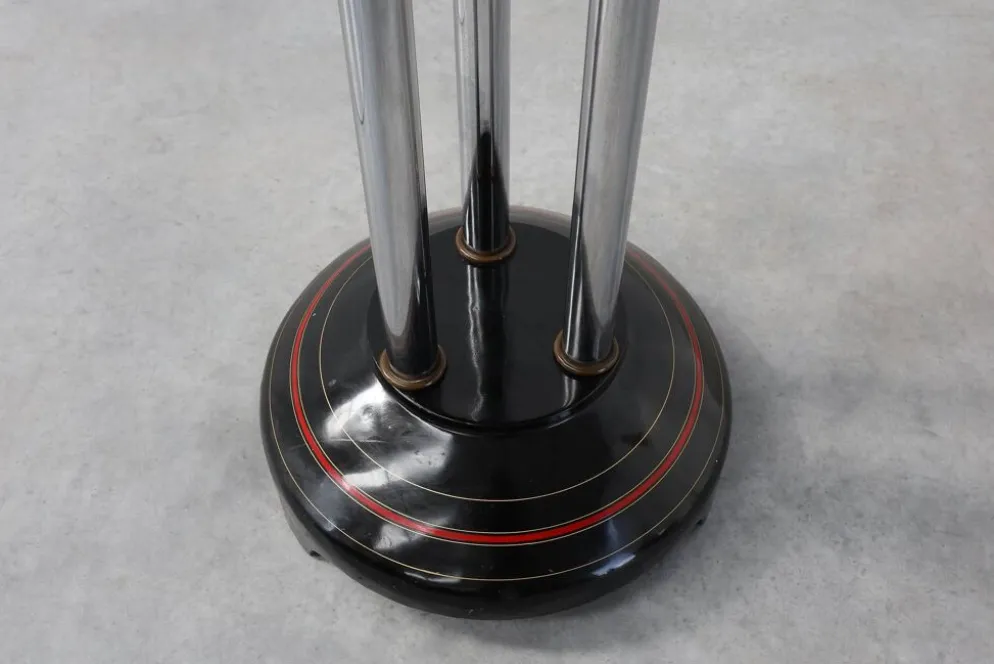 Table d'appoint Art Déco avec base laquée noire, France années 1920