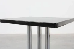 Table d'appoint Art Déco avec base laquée noire, France années 1920