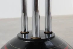 Table d'appoint Art Déco avec base laquée noire, France années 1920
