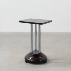 Table d'appoint Art Déco avec base laquée noire, France années 1920