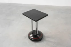 Table d'appoint Art Déco avec base laquée noire, France années 1920