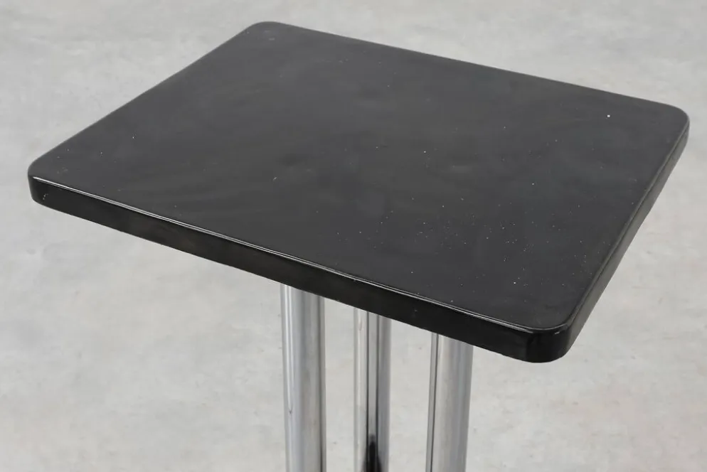 Table d'appoint Art Déco avec base laquée noire, France années 1920