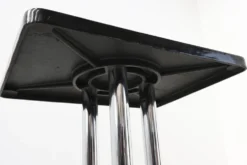 Table d'appoint Art Déco avec base laquée noire, France années 1920