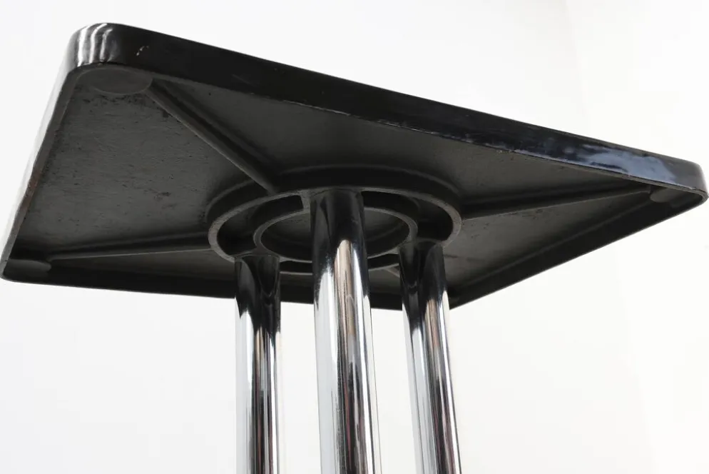 Table d'appoint Art Déco avec base laquée noire, France années 1920