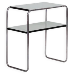Table d'appoint Art Déco en acier chromé par Marcel Breuer pour Thonet, années 1930.