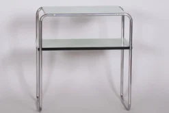 Table d'appoint Art Déco en acier chromé par Marcel Breuer pour Thonet, années 1930.