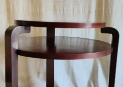 Table d'appoint Art-déco en bois massif - mid.XXeme